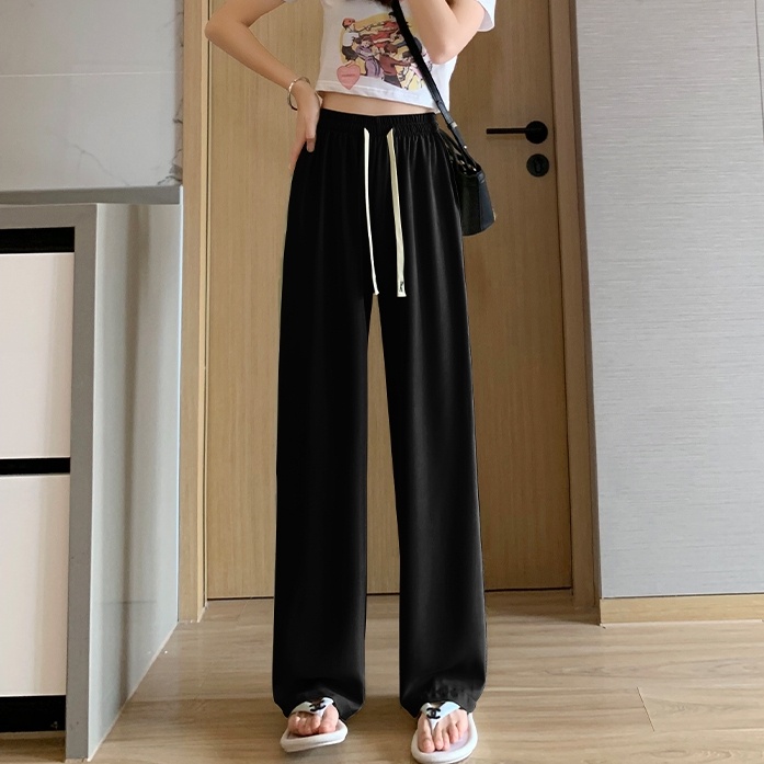 SUXI Quần Dài Ống Rộng Lưng Cao Tôn Dáng Hợp Thời Trang Hè Cho Nữ