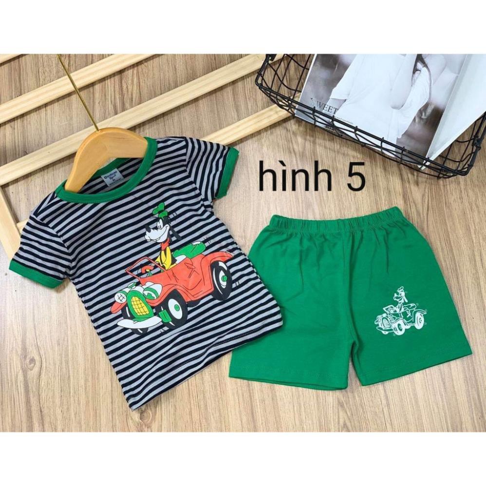 Sỉ BỘ NGẮN TAY DỄ THƯƠNG THUN COTTON BÉ TRAI - ĐỒ BỘ TRẺ EM - FREESHIP