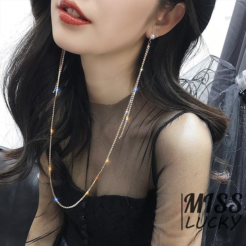 Khuyên tai dáng dài phong cách Hàn Quốc sang trọng cho nữ