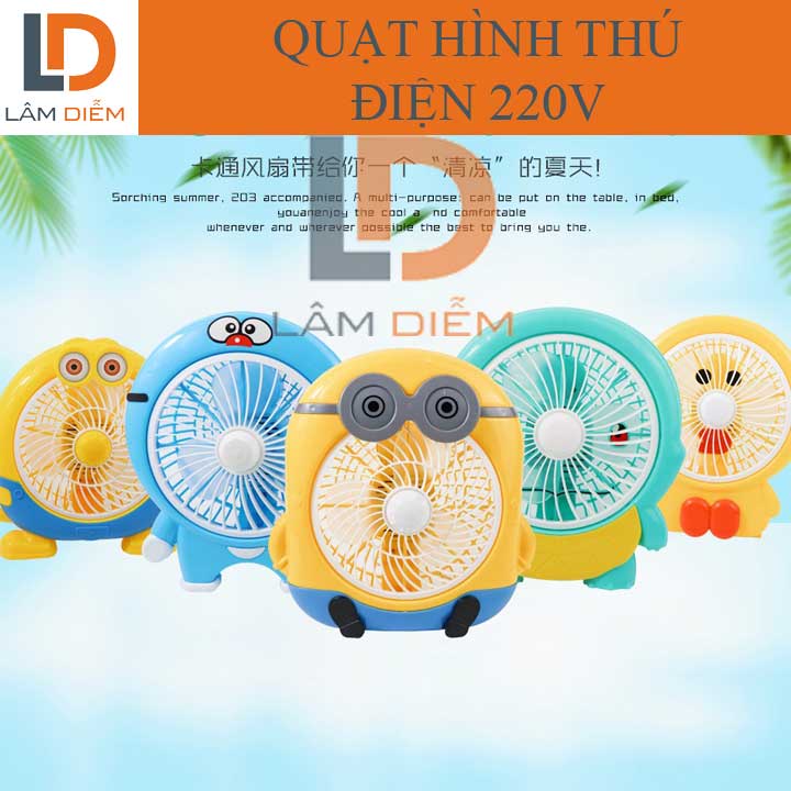 QUẠT SẠC USB TÍCH ĐIỆN XOAY TỰ ĐỘNG CÓ ĐÈN LED NĐ 2232