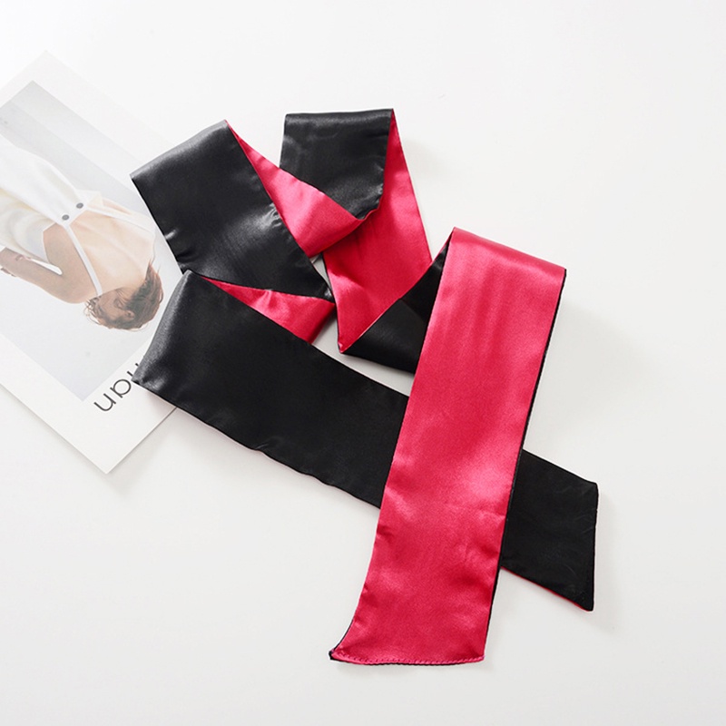 Mặt Nạ Che Mắt Bằng Lụa Satin 100% Tự Nhiên Mềm Mại Có Nơ Độc Đáo Cho Nữ