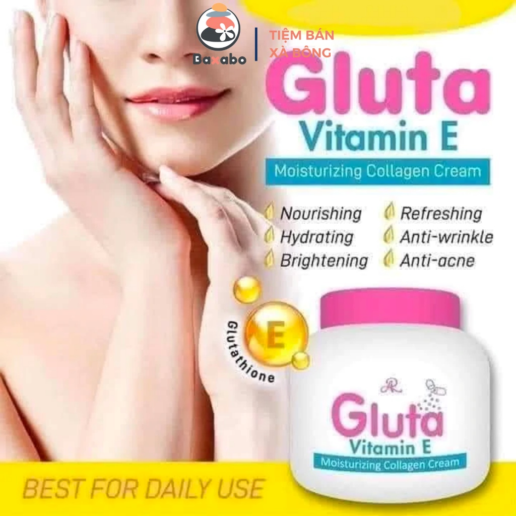 KEM DƯỠNG ẨM TRẮNG DA BODY VITAMIN E ARON THÁI LAN - KEM DƯỠNG DA ẨM TRẮNG GLUTA VITAMIN E ARON THÁI L