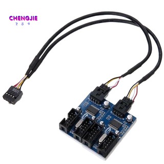 Dây cáp chia 4 cổng usb 9pin cho bo mạch chủ