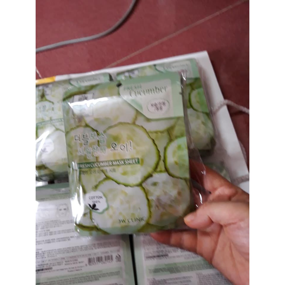 Mặt nạ 3D Foodaholic Hàn Quốc dưa leo