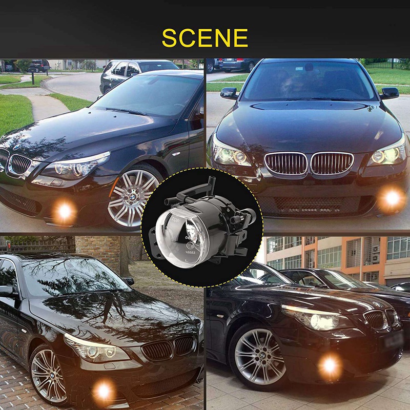 Cặp Vỏ Bọc Đèn Sương Mù Trước Không Có Bóng Đèn Cho BMW E60 E90 E92 E93 M-Tech