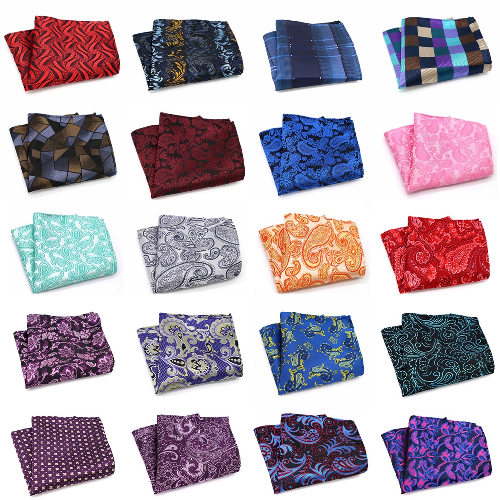 Khăn Tay Vuông Họa Tiết Hoa Sang Trọng Cho Nam