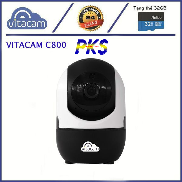 CAMERA Wifi IP VITACAM C800 2Mpx - Công Nghệ AI thông minh.