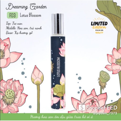 Lotus Blossom - Tinh dầu nước hoa cao cấp dành cho Nữ