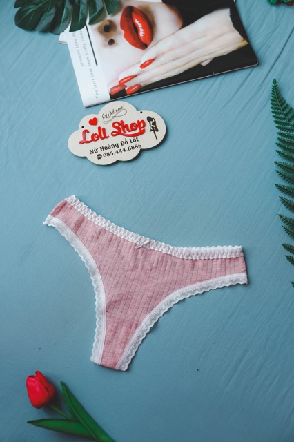 ( Ảnh thật + video ) Quần lọt khe cotton viền ren | BigBuy360 - bigbuy360.vn