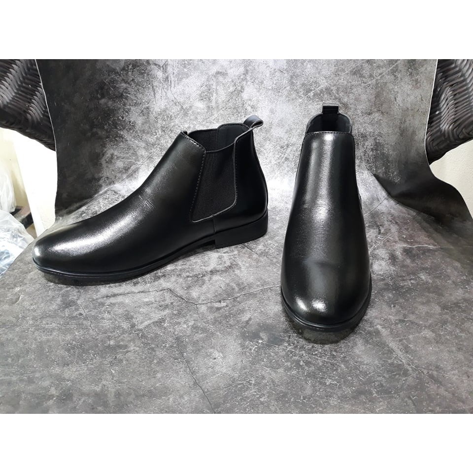 giày chelsea boot cổ thấp mũi tròn cổ thấp mã CBX1