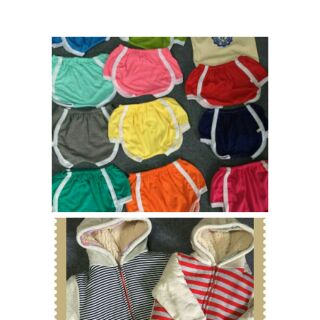 Com bo 10 quần chục đùi+1 áo lót lông, 1 áo thun