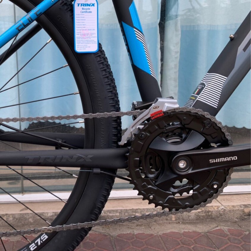 Xe đạp địa hình TRINX X1 ELITE, khung sườn Nhôm công nghệ 6061 26*17", Bộ truyền động Shimano Altus 27speed, màu xanhđen