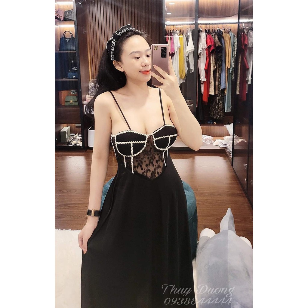 (M.62) Váy ngủ lụa sexy cao cấp, sang chảnh Đầm mặc nhà gợi cảm quyến rũ