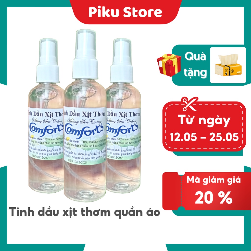 Tinh dầu xịt thơm quần áo Comfort 100ml
