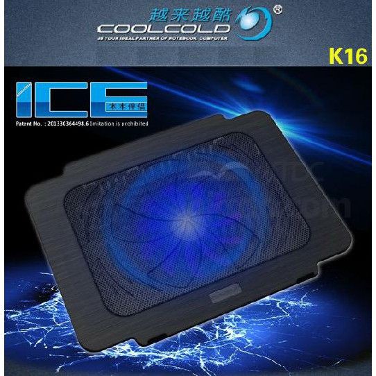 Đế Tản Nhiệt Laptop COOL COLD K16 (1 Fan to) - Hàng Chính Hãng