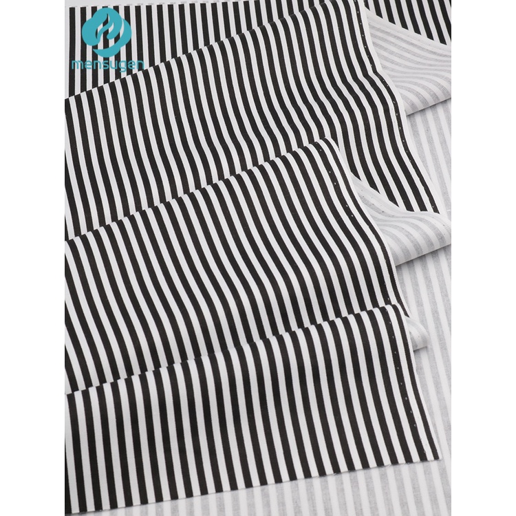 Vải cotton 160cm / 60 '' Màu Trắng Đen Cho Bé