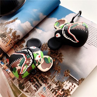 AirPods case hình con cá mập - Bape Logo
