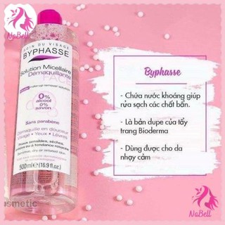 TẨY TRANG / BYPHASSE / Tẩy trang Byphasse Solution Micerallaire Face 500ml