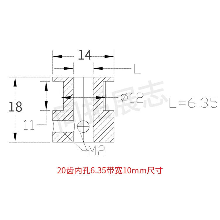 Bánh Răng Ròng Rọc 20 Lỗ 5 / 6.35 Width 10mm Cho Máy In 3d | BigBuy360 - bigbuy360.vn