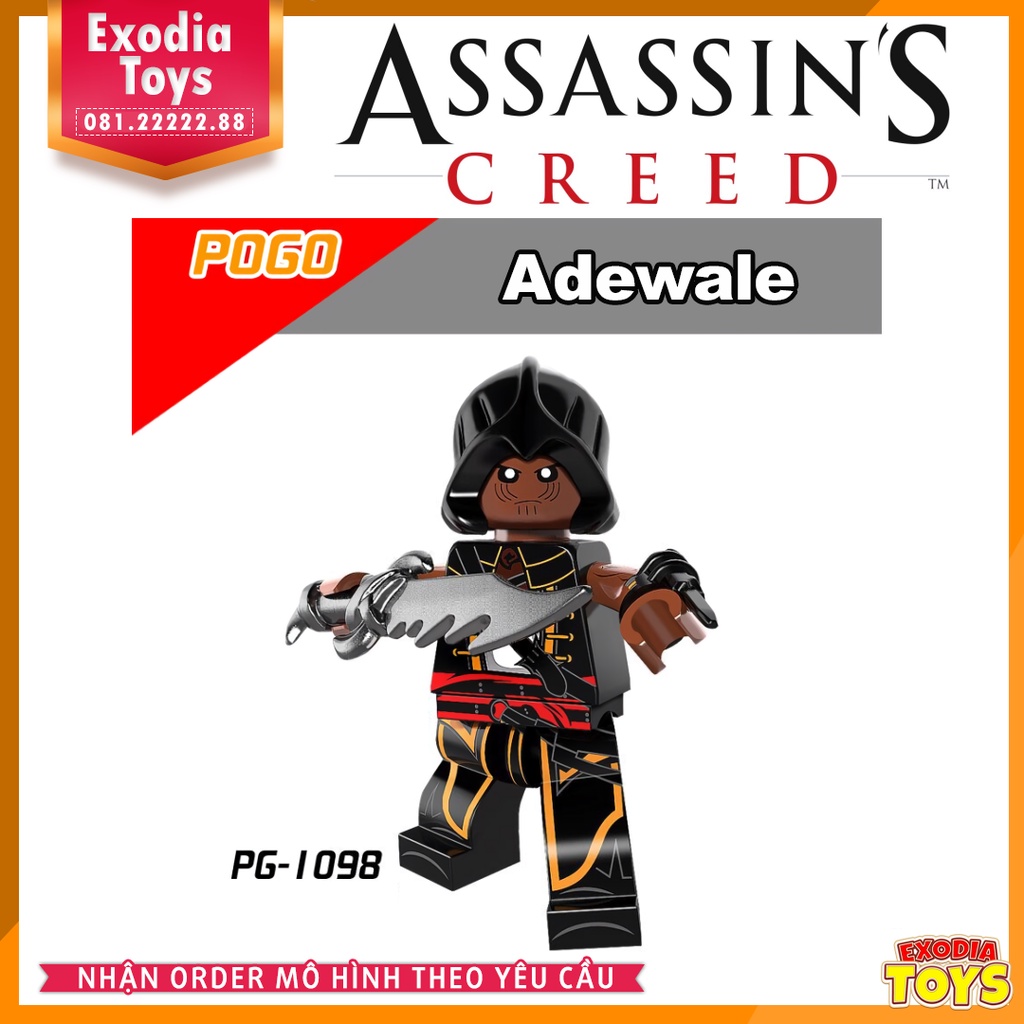 Xếp hình Minifigure nhân vật trò chơi Assassin's Creed - Đồ Chơi Lắp Ghép Sáng Tạo - POGO PG8086