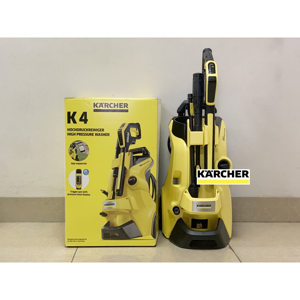 [Karcher K 4 Power Control] Máy rửa xe Karcher K4 Power Control - Tặng kèm Bộ Car Kit và Bình hóa chất