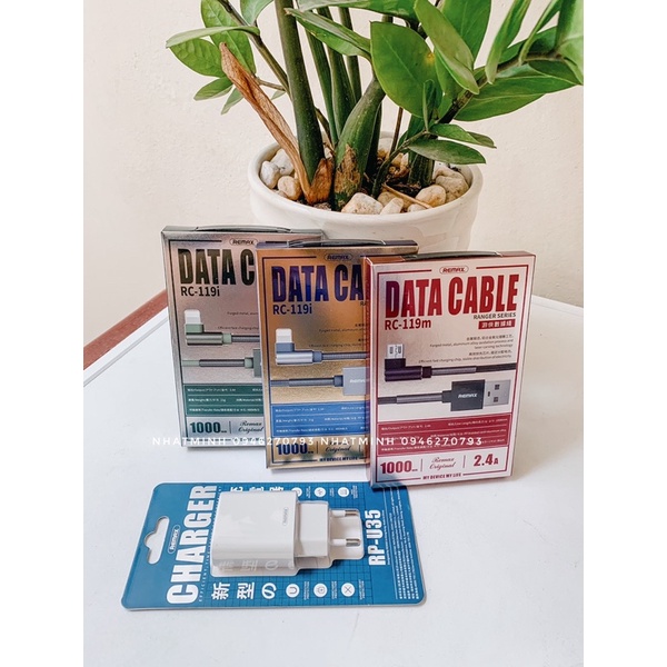 Dây củ sạc Remax dành cho iphone android hàng chính hãng