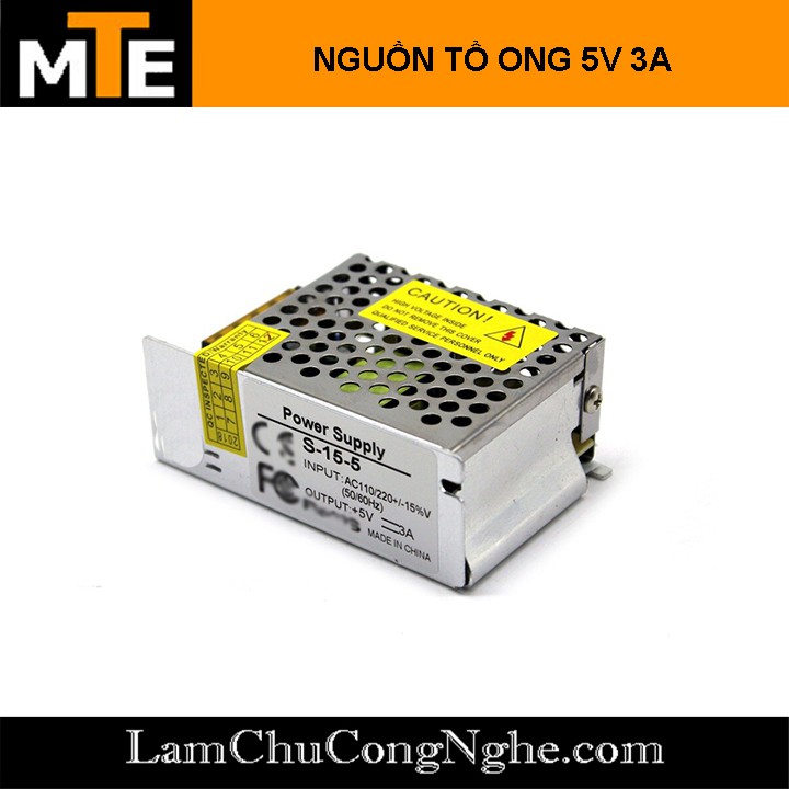 Nguồn tổ ong, nguồn led 5V 3A S-15-5