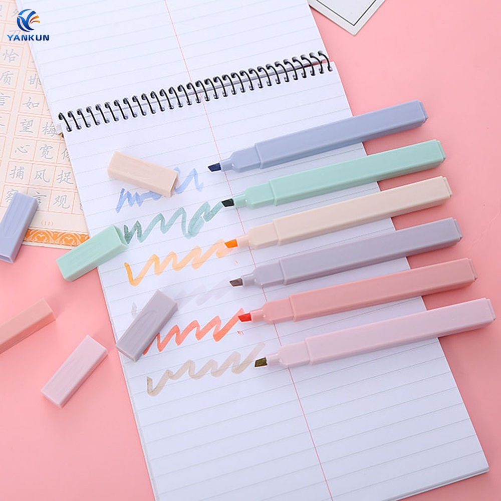 Bộ bút đánh dấu nhiều màu sắc đầu bút mềm