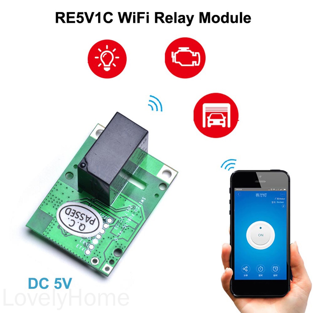 Mô đun công tắc điều khiển từ xa Sonoff Re5V1C 5v Dc Wifi tiện dụng