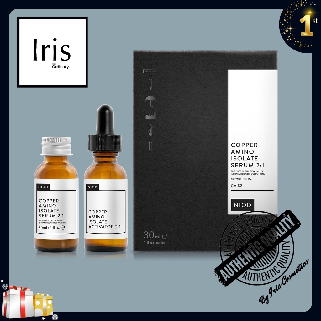 Serum chống lão hoá, tái tạo da cao cấp Copper Amino Isolate Serum 3 1:1  và 2:1  - NIOD