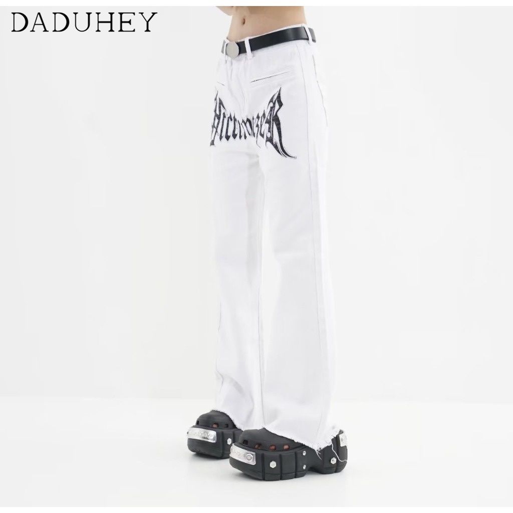 DaDuHey American Hiphop Wide Leg Skinny Loose Jeans Baby Boy and Girl Summer Trendy Fashion Embroidered Slacks