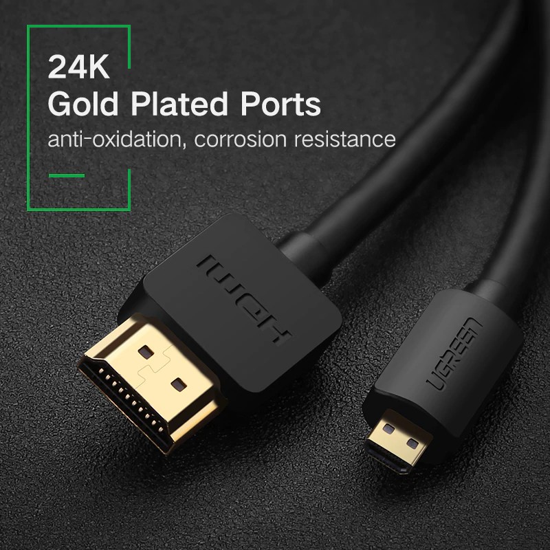 Cáp chuyển đổi Micro HDMI sang HDMI 3D 4K*2K mạ vàng tốc độ cao