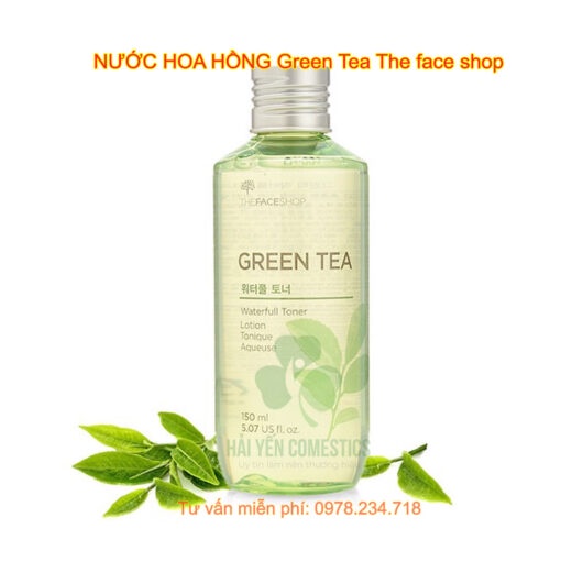 Nước hoa hồng The face shop Trà Xanh Green Tea – 150 ml