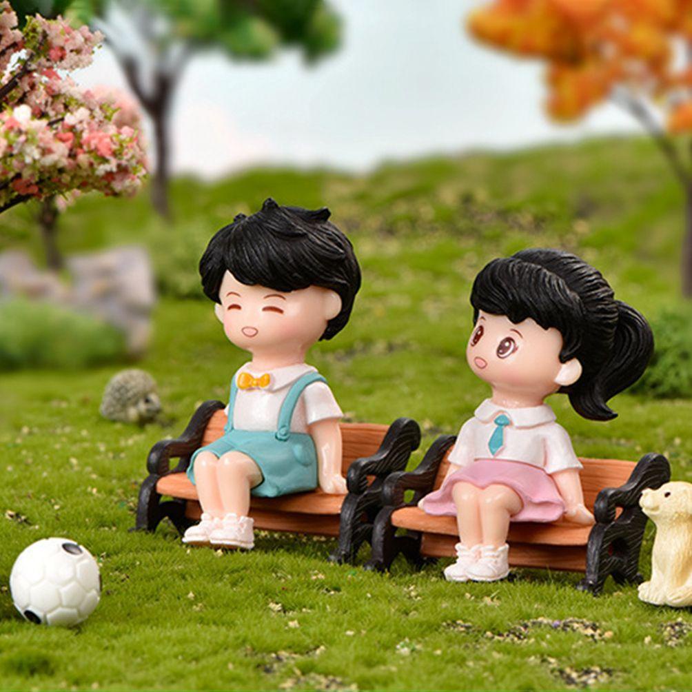 PATRICIA 1 Cặp Tượng Cặp Đôi Đáng Yêu Tự Trang Trí Nhà Búp Bê