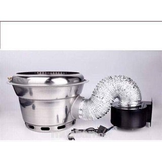 Bếp nướng than hoa không khói inox 304 hàn quốc hq01 bếp hút âm bàn