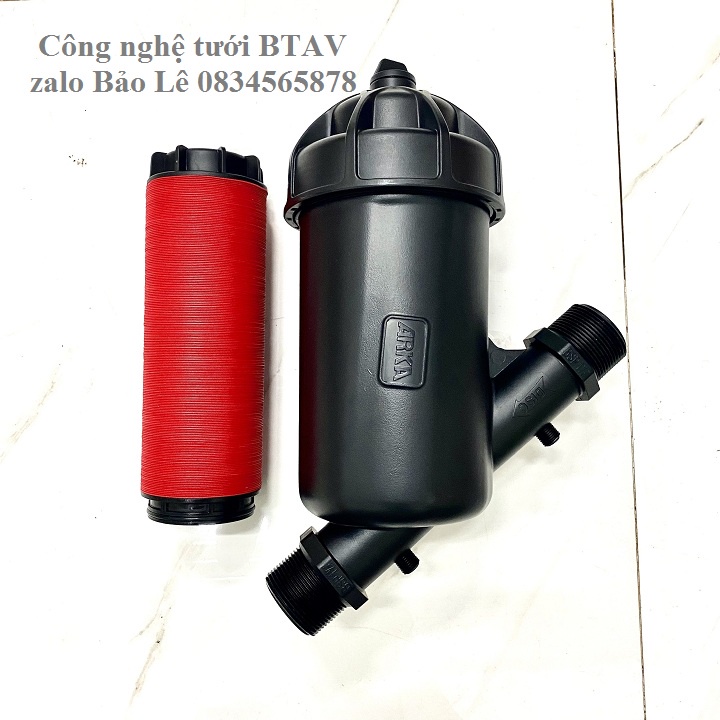 Lọc nước cho hệ thống tưới Y60mm SIZE M  ĐĨA ĐỎ