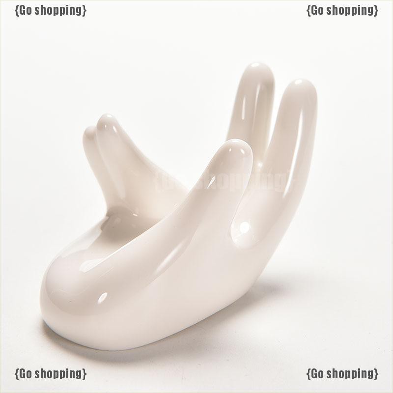 Giá đỡ gốm sứ Ocarina hình bàn tay độc đáo trang trí nội thất