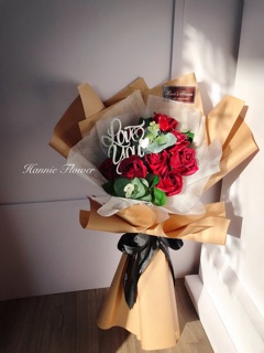 [Hannie Flower] Bó hoa sáp đỏ 10b