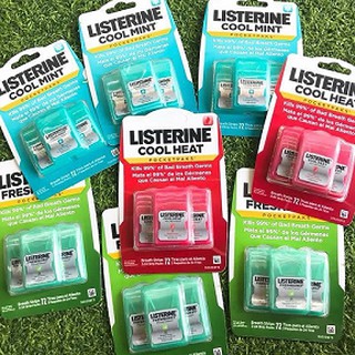 Miếng ngậm thơm miệng Listerine Pocketpaks (Vĩ 3 hộp x 24 miếng)