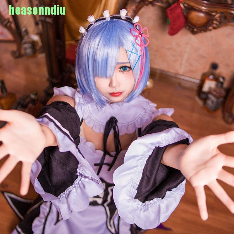 Set Trang Phục Cosplay Nhân Vật Ram / Rem Cao Cấp Cho Nữ