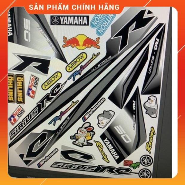 Tem sirius 50 xám đen cao cấp - không bay màu