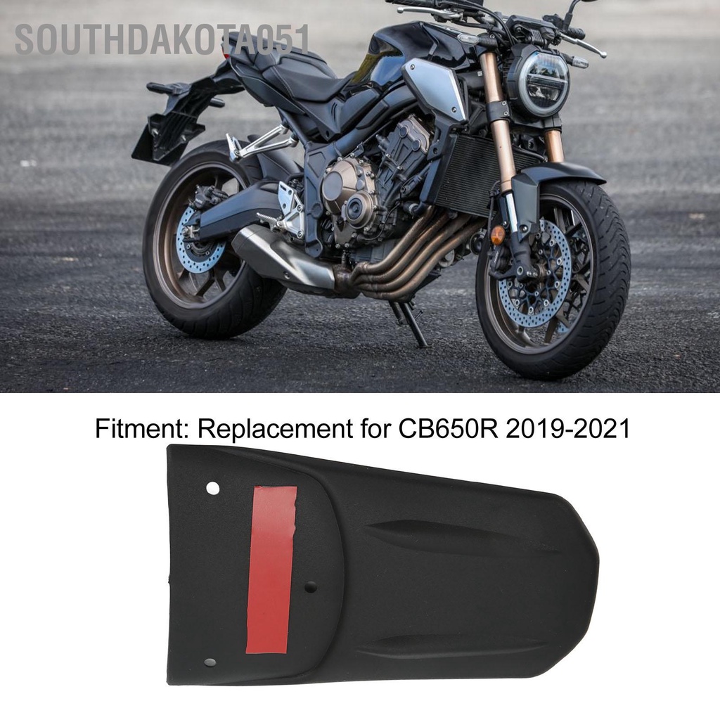 [Hàng Sẵn] Tấm mở rộng Chắn Bùn sau Xe máy Màu đen với Ốc thay thế cho CB650R 2019‑2021【Southdakota051】