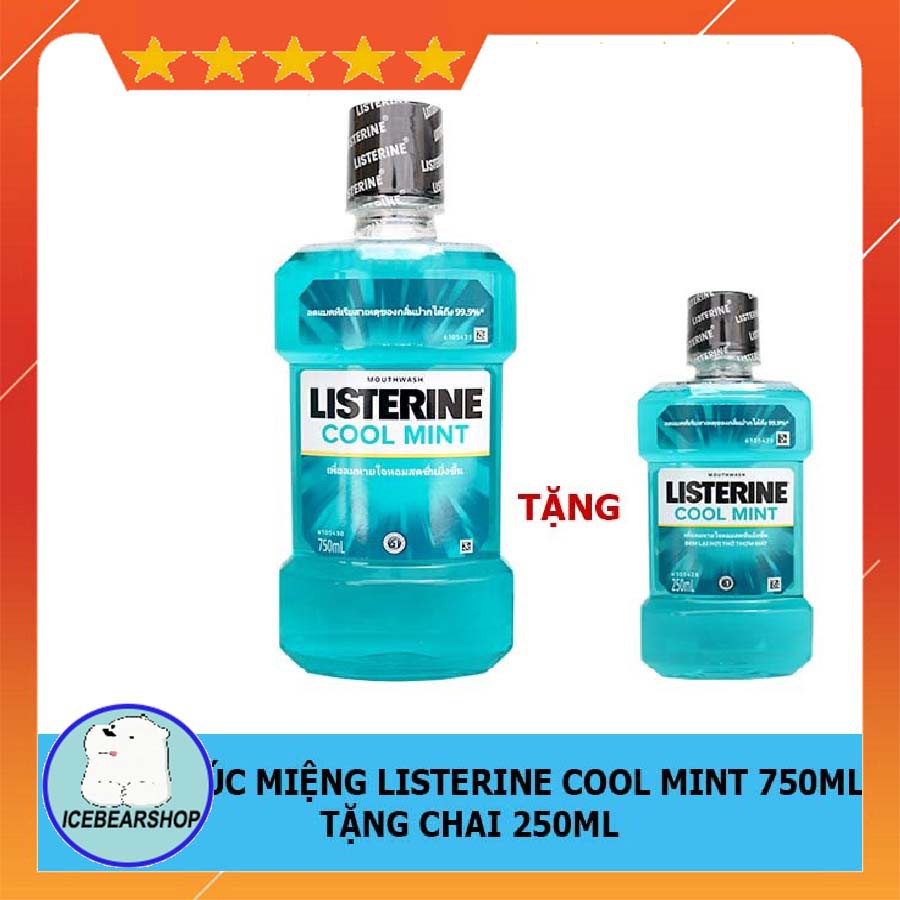 Nước Súc miệng Listerine Cool Mint 250ml/750ml