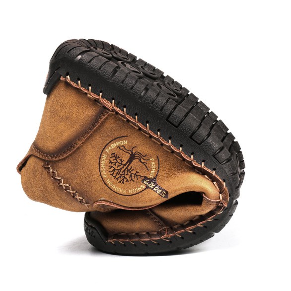 Giày BốT Da Bò Cổ ThấP Cho Nam WS1356#Giày Cao Gót Nữ