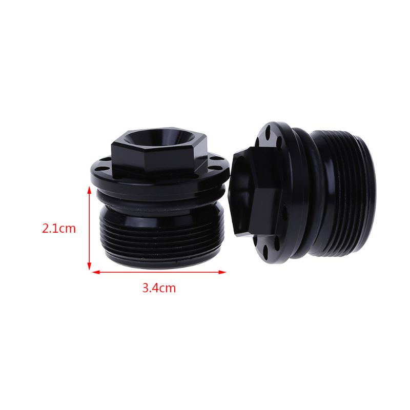 Set 2 Bu Lông 39mm Bằng Nhôm Màu Đen Cho Xe Mô Tô Harley Sportster XL 883 1200 FXR 87-1994 FXDL FXD 9