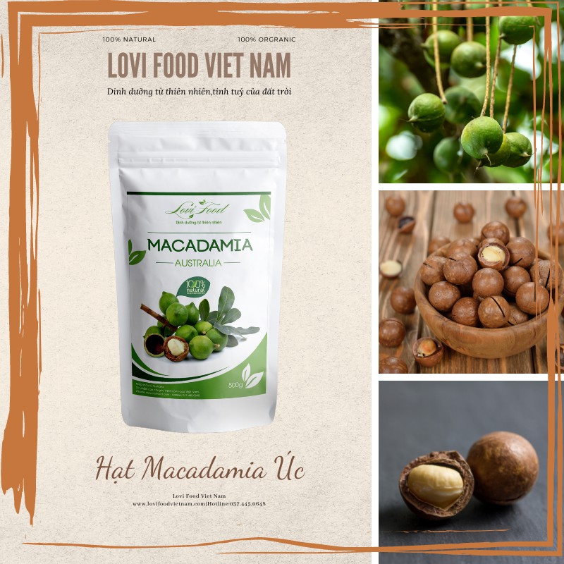 HẠT MACCA ÚC NỨT VỎ - 500gram HẠT CAO CẤP có kèm lẫy tách vỏ, hàng nhập khẩu 100% tại Australia - Lovi Food Việt Nam | BigBuy360 - bigbuy360.vn