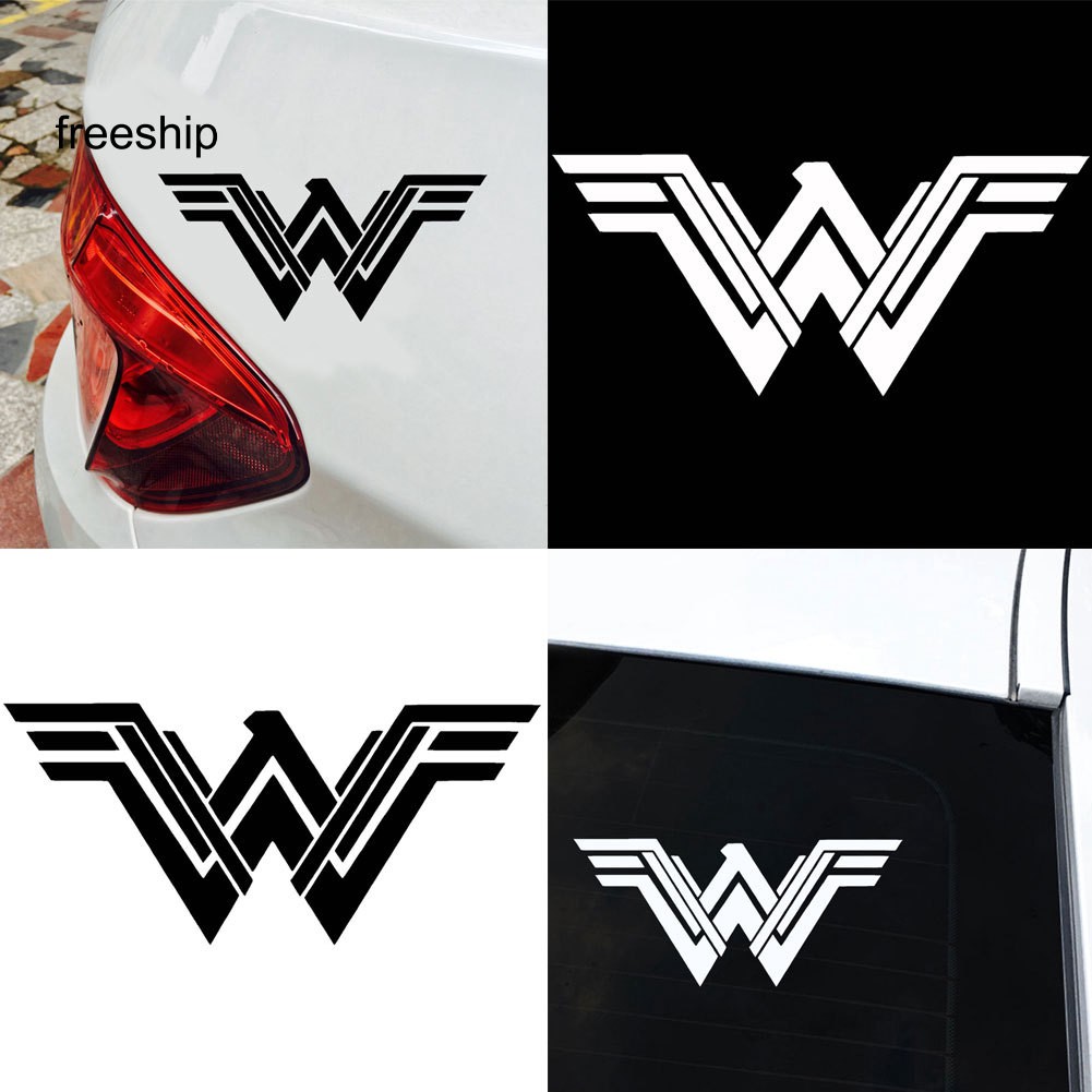 Miếng Dán Logo Wonder Woman Phản Quang Cho Xe Hơi