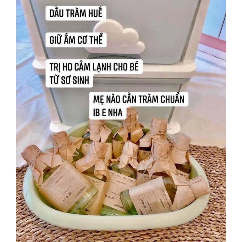 ￼Tinh Dầu Tràm Huế MeeBee Nguyên Chất 100ml / 80ml/ 30ml - Tinh dầu tràm giúp giữ ấm, xông phòng hiệu quả cho mẹ và bé