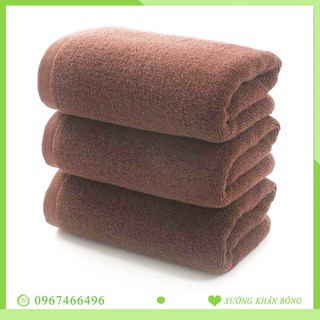 Khăn tắm xuất khẩu 💚FREESHIP💚 Khăn tắm màu nâu đất 500 gram 70x140 cm 100% cotton siêu dày
