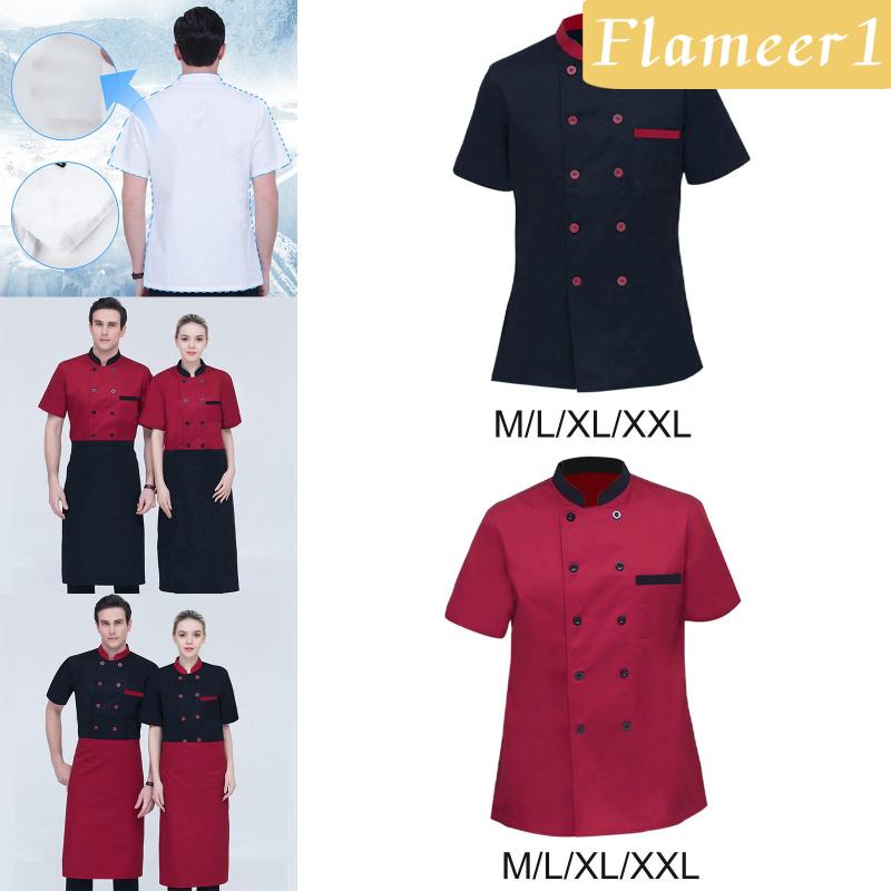 Đồng Phục Đầu Bếp Hút Mồ Hôi Thoáng Khí Thông Dụng Flameameer1